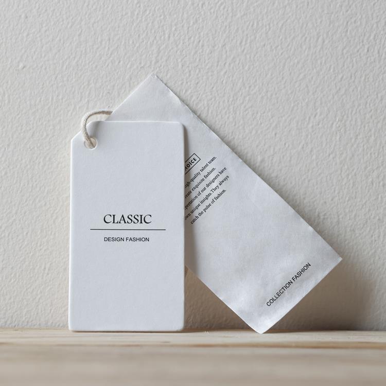 plastic hang tag