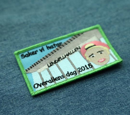 Promotional 3D custom self adhesive stick on embroidery patch