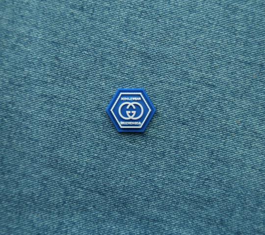 OEM factory custom 3d logo name rubber pvc patches