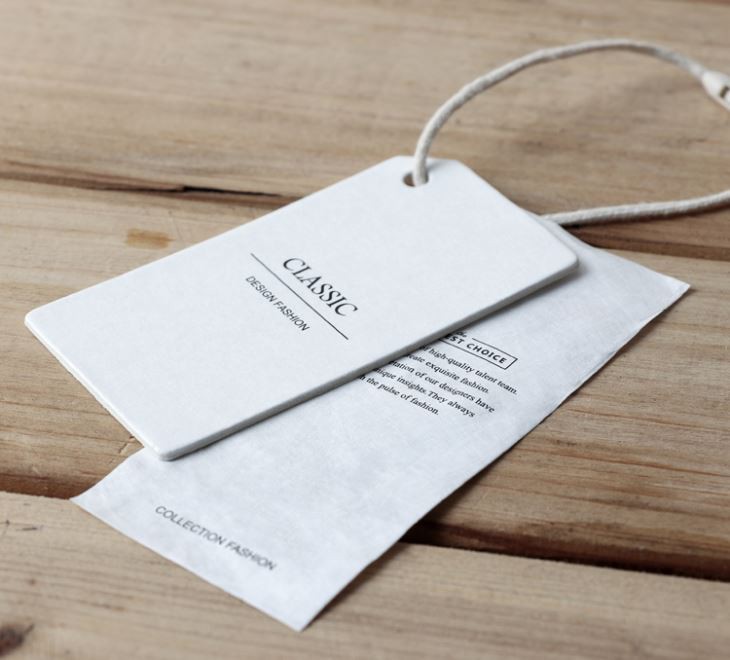 Good reputation custom paper garment hang tags for baby clothes