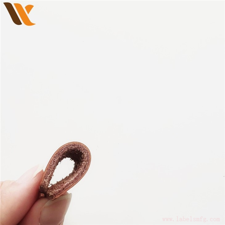 Custom Logo Foldable Leather Label Strip